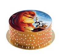 Dekora- Disque Comestible de Le Roi Lion pour la Décoration du Gâteau d'anniversaire-20 cm, 236039, Multicouleur