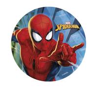 dekora - Disque comestible Spider-Man Ø 20 cm | Décoration gâteau anniversaire enfant | Papier comestible | Licence officielle Marvel | Sans sucre ajouté, sans gluten | Facile à poser