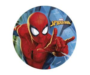 dekora - Disque comestible Spider-Man Ø 20 cm | Décoration gâteau anniversaire enfant | Papier comestible | Licence officielle Marvel | Sans sucre ajouté, sans gluten | Facile à poser