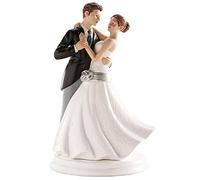 dekora - Figurine gâteau de mariage «Couple dansant» 20 cm - Décoration de Gâteau de mariage en Résine - Design Original et Détaillé - Cake topper Apte au Contact Alimentaire