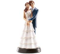 Dekora - 305060 Figurine pour gâteau du mariage, Blanc, 18cm