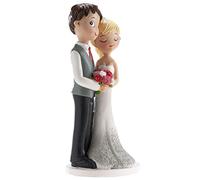 dekora - Figurine pour gâteau de mariage « Sérénité » 16 cm - Décoration de Gâteau de mariage en Résine - Design Original et Détaillé - Cake topper Apte au Contact Alimentaire