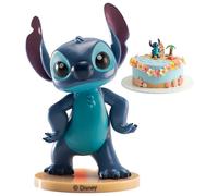 dekora - Figurine Stitch pour Décoration de Gâteau 9 cm, Décoration Anniversaire Stitch, Cake Topper Disney pour anniversaire d'enfant apte au contact alimentaire