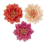 Dekora - Fleur de Lotus | Fleurs en Gaufrette Comestibles pour Gâteau - 7 cm