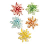 dekora - Fleurs Comestibles pour Gâteau, 10 Dahlias en Azyme, 7 cm, sans sucre, sans gluten, sans lactose, Couleurs Assorties, Décoration Gâteau pour Anniversaire, Mariage, Baptême, Gender Reveal