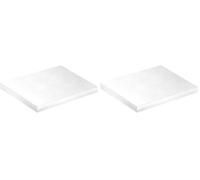 dekora - Fond de Gâteau Carré Blanc en Carton Rigide 25X25H1.2CM - Parfait pour Les Célébrations, Les Anniversaires et Les Fêtes. (Lot de 2)