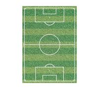 Dekora, Football Décoration Coméstible, Feuille Azyme pour Gâteau d'Anniversaire pour Enfant, Design Rectangulaire A6
