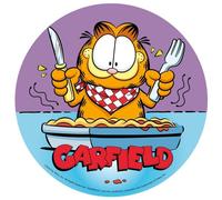 Dekora, Garfield, Disque d'Azyme Comestible, Décoration pour Gâteaux d'Anniversaire d'Enfants, Rond 20 CM