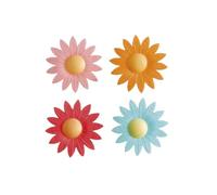 Dekora - Marguerites Comestibles | Fleurs Comestibles pour Gâteaux - Décoration Gâteau d'Anniversaire en Gaufrette - Couleur Assortie Multicolore 166015, Taille unique