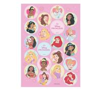 Dekora, Mini Disques d'Azyme Princesses Disney, Décorations Comestibles pour Cupcakes, Biscuits et Muffins, Goûters et Fêtes d'Enfants, Disques de 3,4 CM