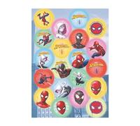 Dekora, Mini Disques d'Azyme Spiderman, Décorations Comestibles pour Cupcakes, Biscuits et Muffins, Goûters et Fêtes d'Enfants, Disques de 3,4 CM