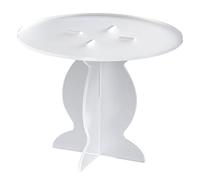 Dekora - Mini Support à Gâteau | Base pour Gâteau en Plexiglas Blanc - 210 x 163 mm