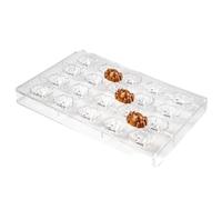 dekora - Moule chocolat et bonbons Halloween Araignée - Polycarbonate 27,5 × 17,5 × 2,6 cm - Réutilisable - 20 cavités