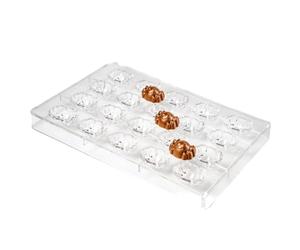 dekora - Moule chocolat et bonbons Halloween Araignée - Polycarbonate 27,5 × 17,5 × 2,6 cm - Réutilisable - 20 cavités