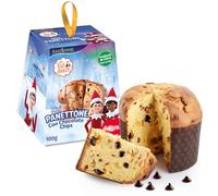 dekora - Panettone aux pépites de chocolat 100 g | Recette italienne traditionnelle | Avec découpage The Elf on the Shelf | Gâteau parfait pour enfants et fêtes de Noël