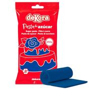 dekora - Pâte à Sucre Bleu Marine pour Décoration Gâteau et des Cupcakes - Sucre Fondant Prête à Dérouler pour la Réalisation de Toutes Sortes de Décorations - Facile à Travailler - 250 g