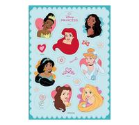 Dekora, Princesses Disney Topper Azyme Découpée, Décoration Comestible pour Gâteau d'Anniversaire, Cupcakes ou Biscuits, Anniversaire à Thème pour Enfants