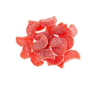 dekora - Quartiers gélifiés goût fraise 1 kg pour décoration de gâteaux, cupcakes et pâtisseries, bonbons décoratifs pour anniversaire, candy bar et table sucrée