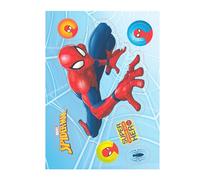 Dekora - Silhouette de gaufrette comestible avec motif Spiderman - Décoration de gâteau A5 - Idéal pour les anniversaires et les célébrations 14,8x21cm
