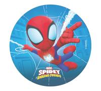 Dekora, Spidey Disque Azyme, Décoration Comestible pour Gâteau d'Anniversaire d'Enfants, Rond 20 CM