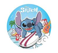 Dekora, Stitch, Disque d'Azyme Comestible, Décoration pour Gâteaux d'Anniversaire d'Enfants, Rond 20 CM