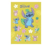 Dekora, Stitch Topper Azyme Découpée, Décoration Comestible pour Gâteau d'Anniversaire, Cupcakes ou Biscuits, Anniversaire à Thème pour Enfants