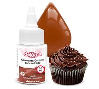 dekora - Super Colors Colorant Alimentaire Liposoluble Concentré Marron | Spécial Chocolat et Préparations Grasses | Dosage Précis | 30 ml
