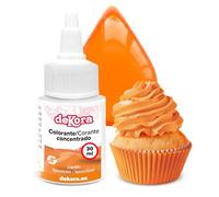 dekora - Super Colors Colorant Alimentaire Liposoluble Concentré Orange | Spécial Chocolat et Préparations Grasses | Dosage Précis | 30 ml