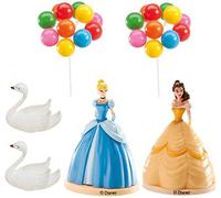 dekora - Topper Cake pour Gâteau d'anniversaire Enfant de Princesses en PVC 350091 8,5 cm Multicolore