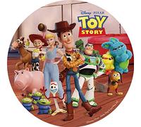 Dekora, Toy Story Disque en Azyme Comestible, Décoration Comestible pour Gâteau d'Anniversaire, Disney Rond Cake Topper 20 CM