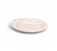 Dekorah AperiVibe Lot de 10 assiettes apéritif avec porte-verre intégré, idéales pour fête et Happy Hour Made in Italy
