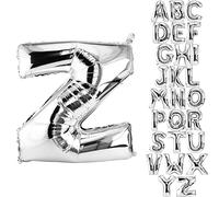DekoRex Ballon Argent 40cm Ballon Anniversaire Mariage Déco (lettre Z)
