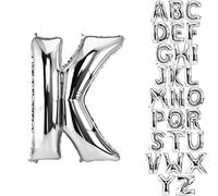 DekoRex ballon en feuille argent 82cm ballon anniversaire célébration mariage (lettre K)
