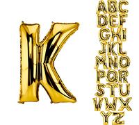 DekoRex ballon en feuille or 82cm ballon anniversaire mariage (lettre K)