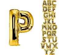 DekoRex ballon en feuille or 82cm ballon anniversaire mariage (lettre P)
