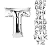 DekoRex® Lettres Ballon Feuille Gonflable pour Votre célébration d'anniversaire ou pour Votre Mariage d'hélium 100cm Lettre T