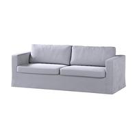 Dekoria Karlstad Housse de canapé, 3 places, non pliable, longue, compatible avec le modèle IKEA Karlstad gris
