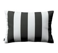 Dekoria Kinga Taie d'oreiller Rectangle Taies d'oreiller 47 x 28 cm Rayures Noir/Blanc