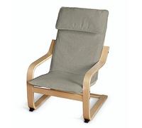 Dekoria Remplacement Coussin de siège enfant Poäng pour enfants Housse Poäng Gris Chenille