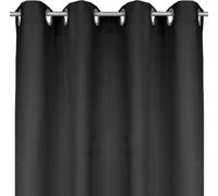 Dekoschal Ellen Ösen approx. 140x225 cm schwarz - jet black