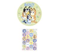 Dekozauber24 Bluey Lot de 20 décorations de gâteau de 20 cm