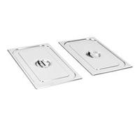 vidaXL Couvercles de plateau GN 1/1 rectangulaires 2x acier pour restaurant, maison, hôtel