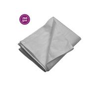 vidaXL Bâche 260 g/m² 6x10 m Gris PEHD