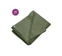 vidaXL Dekzeil 260 g/mÂ² 8x12 m HDPE groen151560 Vert G