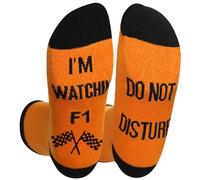 Dekzked Chaussettes drôles pour fans de F1, cadeau « Ne pas déranger, je regarde la F1 » pour hommes, cadeau d’anniversaire pour les amateurs de F1, chaussettes fantaisie pour fans de voitures de