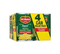 Del Monte Graines de maïs entiers fraîchement coupées Golden Sweet sans sel ajouté 113,4-432,3 g, canette de 432,3 g