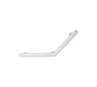 Delabie - Barre d'appui coudée 135° Be-Line Ø 35 220x220 mm Aluminium époxy blanc mat