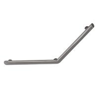 Delabie - Barre d'appui coudée 135° Be-Line Ø 35 400x400mm Aluminium époxy anthracite métallisé pour PMR