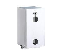 Delabie - Distributeur de papier wc 2 rouleaux inox poli brillant avec serrure fixation cachee Ref : 1660