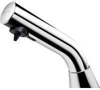 Delabie distributeur de savon BINOPTIC chromé. M. de stand. L.1,2 Fonctionnement sur secteur